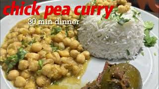 QUICK MEAL CHICK PEA CURRY CHANA MASALA HIGH PROTEIN MEAL CHICK PEA MEAL [upl. by Yenolem]