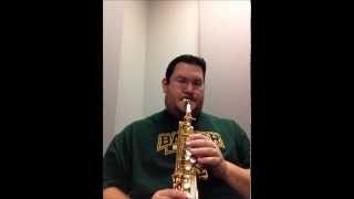 Altissimo F on soprano saxophone [upl. by Ilatan]