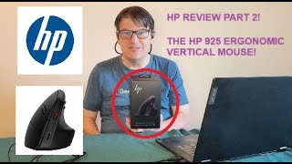 HP Review Part 2 HP 925 Ergonomic Vertical Mouse for business [upl. by Nipha]