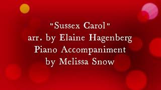 Sussex Carol  Piano Accompaniment [upl. by Pardew791]