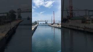 Soo Locks Michigan 2024 youtubeshorts travel soolocks locks michigan boat water lake tour [upl. by Autum765]