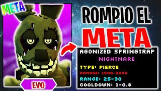 SPRINGTRAP EVOLUCIONADO ES EL NUEVO META  SPRINGTRAP VS HYDRA  FIVE NIGHTS TD  ROBLOX [upl. by Vidda]