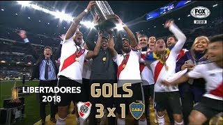 River Plate 3 x 1 Boca Juniors  Final Libertadores 2018  Fox Sports HD⁶⁰ [upl. by Anatlus274]