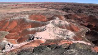 Цветная пустыня Пейнтед Дезерт в Аризоне США  Painted Desert Overlook [upl. by Drews604]