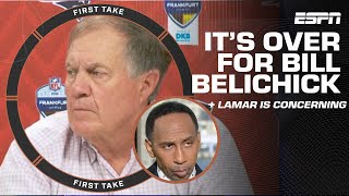 Stephen A thinks it’s OVER for Bill Belichick  Lamar’s Performance is CONCERNING 🤯  First Take [upl. by Coney]