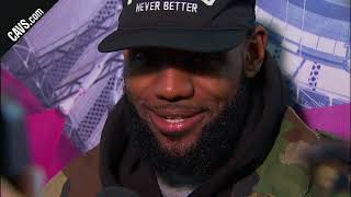 LeBron James on fight with Enes Kanter amp win over the Knicks [upl. by Buxton]