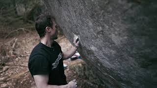 Yves Gravelle on La Soufrière V11 first Ascent [upl. by Bride744]