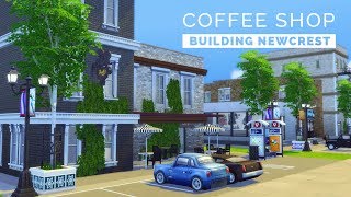 Sims 4  Speedbuild  Building Newcrest  Coffee Shop [upl. by Rovit]