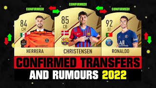 FIFA 22  NEW CONFIRMED TRANSFERS amp RUMOURS 🤪🔥 ft Christensen Ronaldo Herrera etc [upl. by Nannerb]