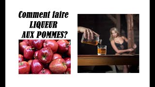 COMMENT FAIRE LIQUEUR AUX POMMES روش درست کردن لیکور سیب [upl. by Ennej]