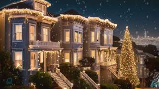 Snowy Christmas Ambience San Francisco [upl. by Amadeo765]