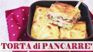 Torta di PANCARRE con Formaggio Prosciutto e Funghi  Ricetta Semplice Veloce [upl. by Ulphiah]