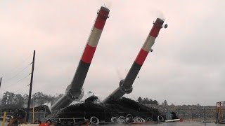 Grainger Generating Station Chimneys  Controlled Demolition Inc [upl. by Anastatius]