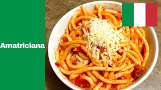 Amatriciana Spicy Savory Cheesy Yet Easy Italian Tomato Sauced Pasta [upl. by Shelby91]