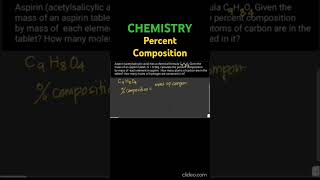 CHEMISTRY Percent Composition [upl. by Yennor375]