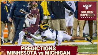 PREDICTIONS  Minnesota Gophers vs Michigan Wolverines Who Will Walk Away With the Little Brown Jug [upl. by Ttimme]