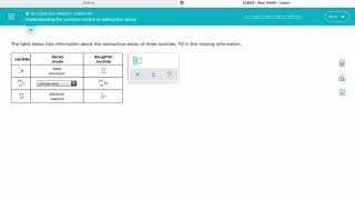 ALEKS Understanding the common modes of radioactive decay [upl. by Anaik]