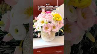 How to make a vase using paper and balloon  A vase for handmade paper flowers [upl. by Nivalc]