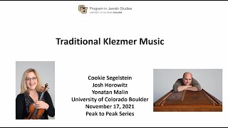 Peak to Peak Webinar Concert Series Traditional Klezmer Music [upl. by Brothers]