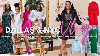 VLOG  DALLAS NEW YORK SHOPPING AND NEW IN FALL FASHION amp BEAUTY ITEMS  AWED BY MONICA [upl. by Kcajyllib]