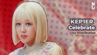 Kep1er Celebrate ⤳ Line Distribution ✦ Nuggs ✦ [upl. by Aimat]