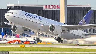 25 MINUTES of NON STOP BIG PLANE TAKEOFFS and LANDINGS at ORD  Chicago OHare Plane Spotting [upl. by Attenej]