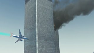 American Airlines Flight 11 amp United Airlines Flight 175  Hijack Animation [upl. by Branham]