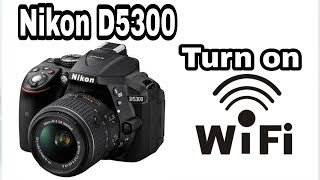 How to turn on Wifi on DSLR  Nikon D5300  in UrduHindi [upl. by Sremlahc]