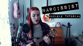 HOW TO PLAY Narcissist by No Rome feat The 1975 ukulele tutorial  idatherese [upl. by Witte]