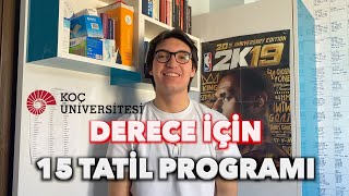 15 Tatilde Bana Derece Getiren Programım  YKS Sayısal 62si [upl. by Neros994]