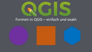 QGIS 328  Geometrische Formen Editieren  create geometric shapes [upl. by Donadee]