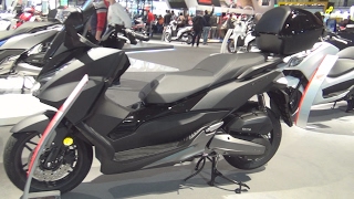 Honda Forza 125 ABS Black Lucent Silver Metallic 2017 Exterior and Interior in 3D [upl. by Octavia]