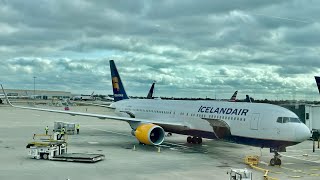 Icelandair 767300 Business Class  London Heathrow to Reykjavik Keflavik [upl. by Osi389]