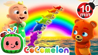 Learn Colors with Baby Sharks Family🎨 CoComelon Kids Songs amp Nursery Rhymes [upl. by Norword]