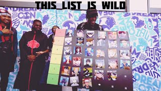 Thunder Reacts to I asked 100 Anime Fans to Make A Side Character Tier List  Shonen Showdown [upl. by Bowes]