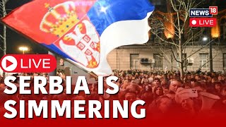 Serbia Protests Live  Serbia Protests Over Alleged Fraud In Elections  Srebia Police  News18 [upl. by Inalaehon]