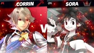 Super Smash Bros Ultimate Corrin vs Sora gameplay video [upl. by Nalac576]