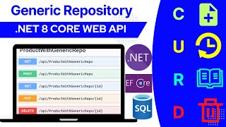 Generic repository pattern in aspnet core web api  Curd operation [upl. by Ahsikar569]