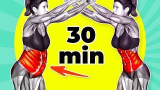 ➜ Do This STANDING 30Min to Lose That STUBBORN BELLY FAT [upl. by Ttezil]