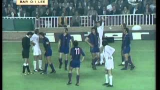 Barcelona v Leeds 1975 European Cup SemiFinal  2nd Leg [upl. by Zoila958]