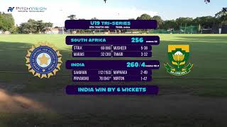 Live Cricket  U19 TriSeries  South Africa vs India  Match 5 [upl. by Enella]