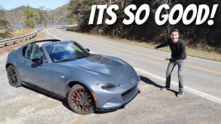 2023 Mazda Miata RF Manual  Tail of The Dragon Test Drive Review [upl. by Haynor]