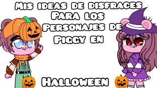 mis ideas de disfraces para los personajes de piggy en Halloween parte 1 🎃🐷❤️ [upl. by Warenne]