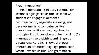 Classroom Interaction and Second Language Acquisition complete topic notes [upl. by Anivlek]