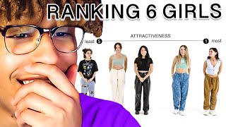 Ranking Girls By Attractiveness  6 Girls VS 6 Guys [upl. by Oterol]