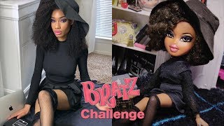 Bratz Challenge  Transforming Into Sasha Bratz Doll [upl. by Harahs]