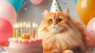 Cats Sing Happy Birthday Song [upl. by Liponis217]