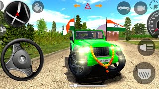 Dollar Song Modified 😈 Mahindra yellow Thar  Indian Car Simulator 3D  Car Game 3D [upl. by Jules]