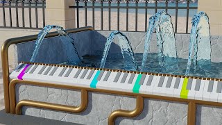 The Piano Fountain  Wellerman Sea Shanty [upl. by Lindie]