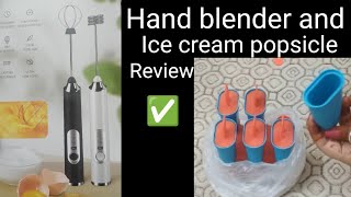 electric wireless hand blender and ice pop makers review handblender icepop review [upl. by Zilef933]